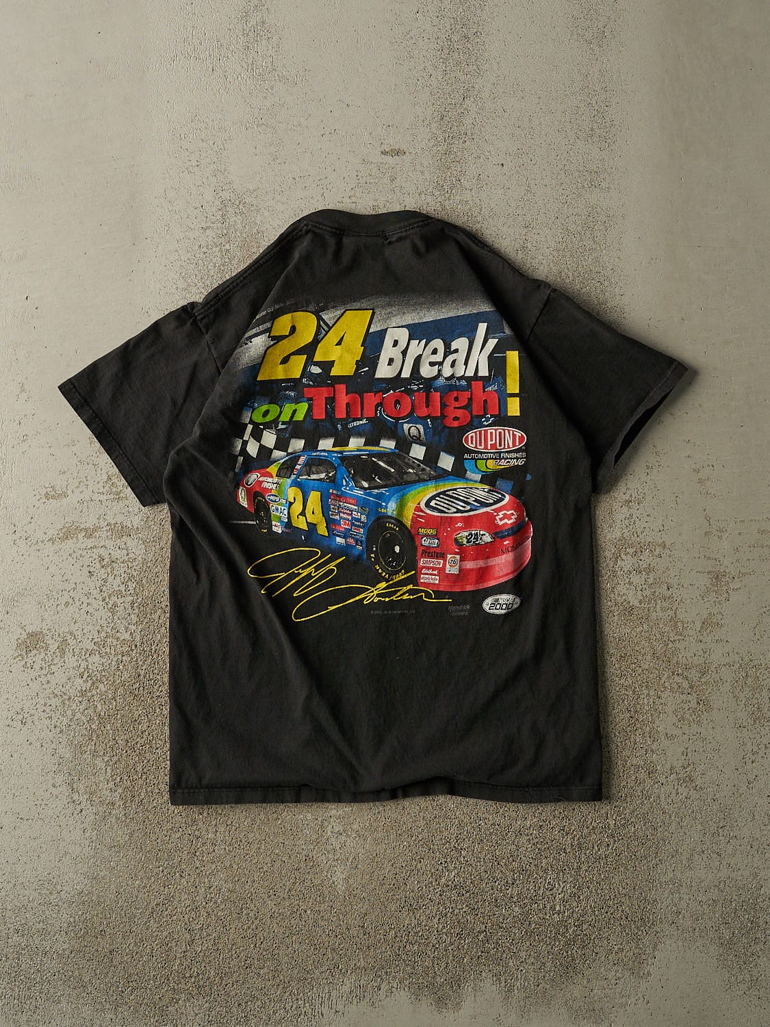 Vintage 00' Black Jeff Gordon Nascar Tee (L/XL)