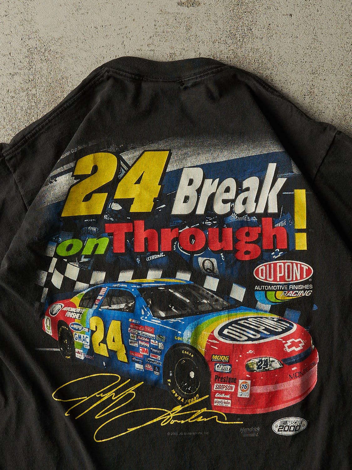 Vintage 00' Black Jeff Gordon Nascar Tee (L/XL)