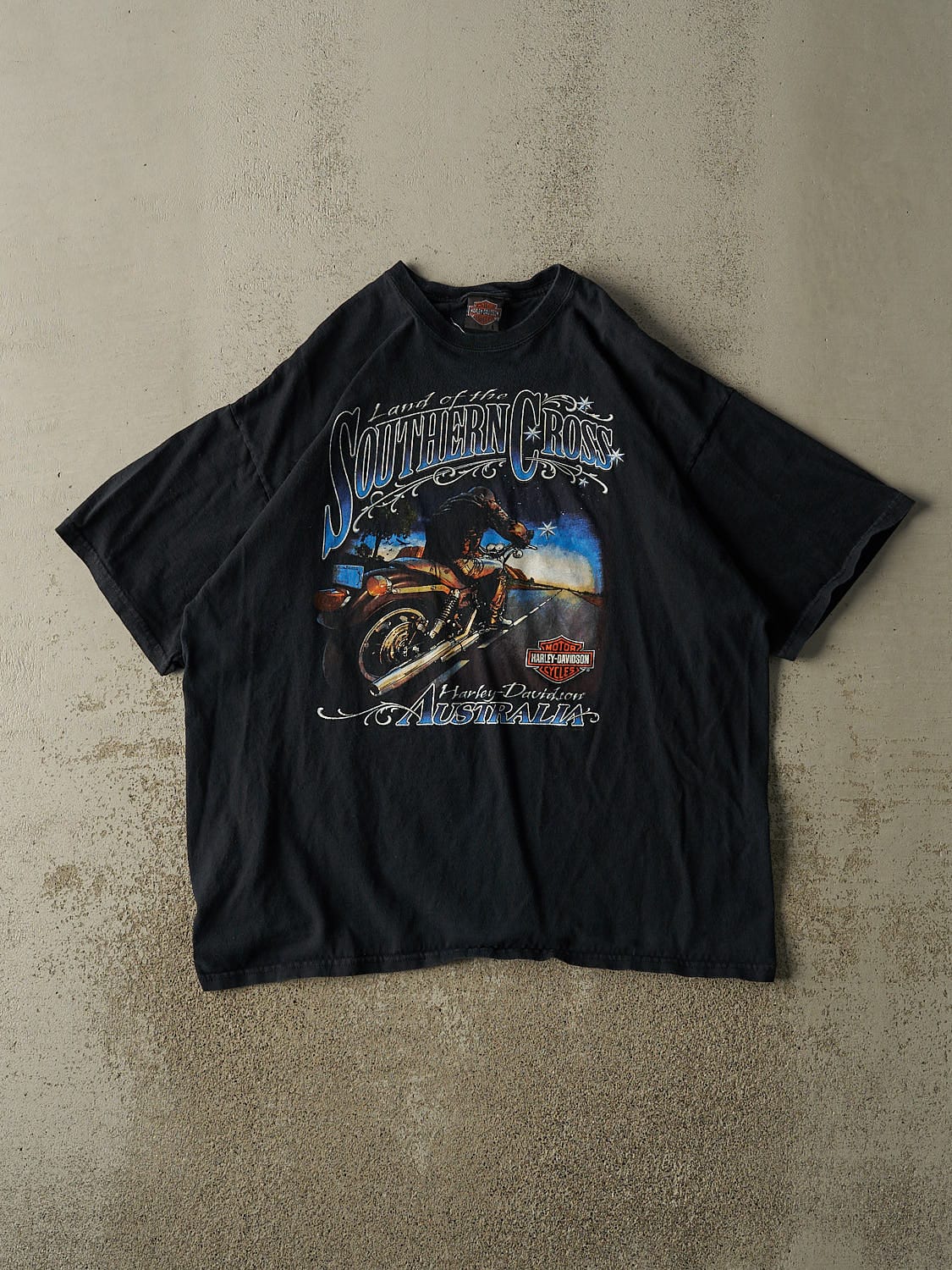 Vintage 00' Black Harley Davidson Australia Tee (XXL)