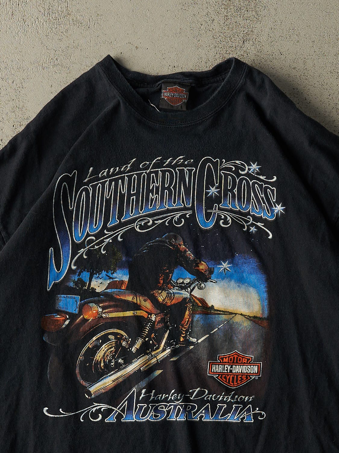 Vintage 00' Black Harley Davidson Australia Tee (XXL)
