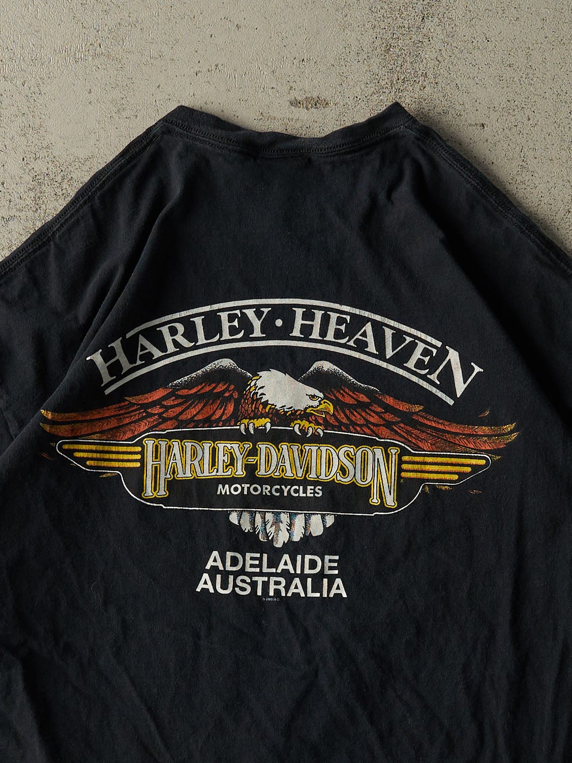 Vintage 00' Black Harley Davidson Australia Tee (XXL)