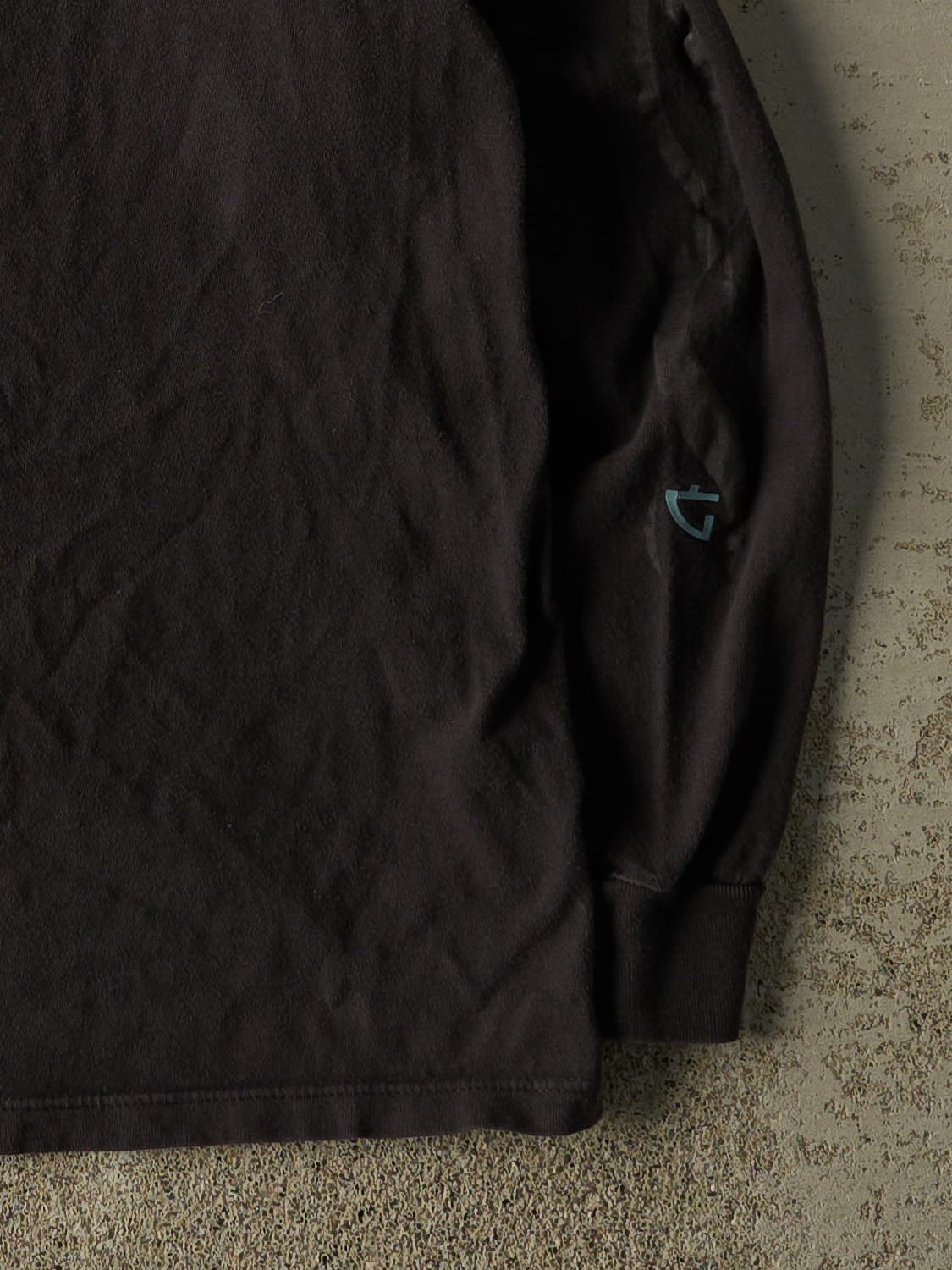 Vintage 90s Faded  Black Guess Jeans Long Sleeve (L/XL)