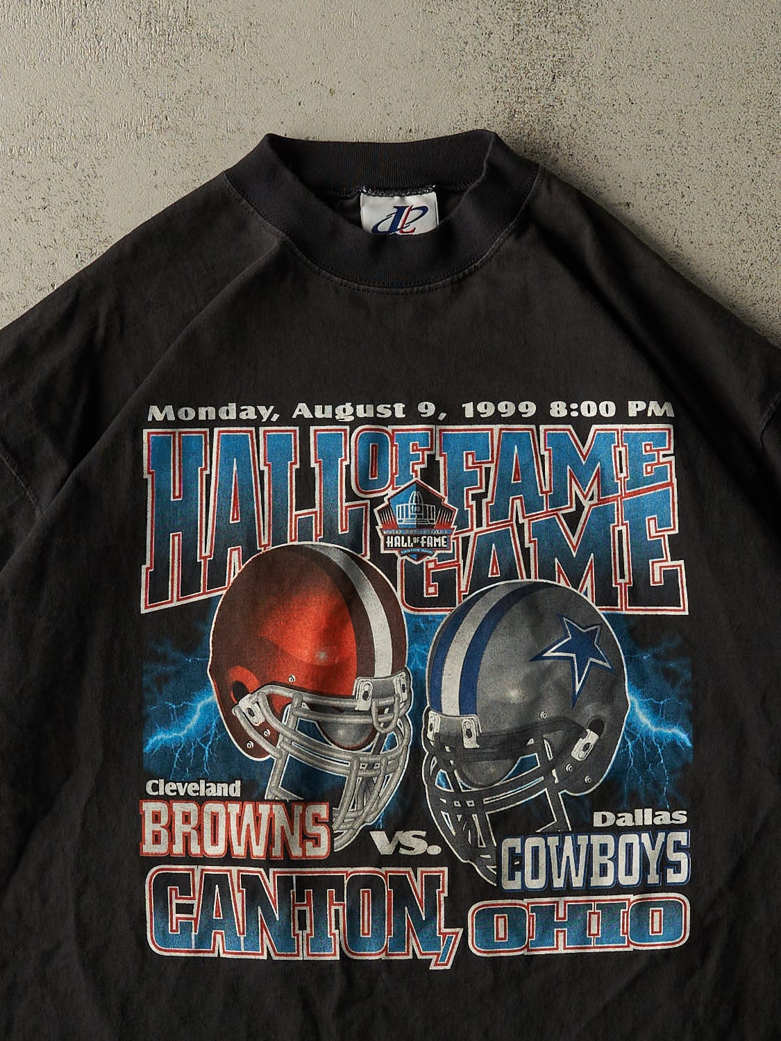 Vintage 99' Black NFL Hall of Fame Game Tee (XXL)