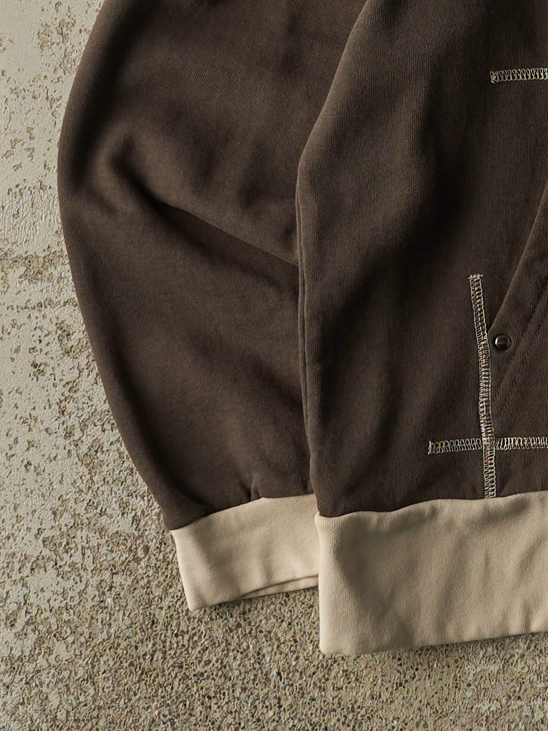 Vintage 90s Charcoal Grey Mercedes Benz Embroidered Zip Up Hoodie (XS/S)