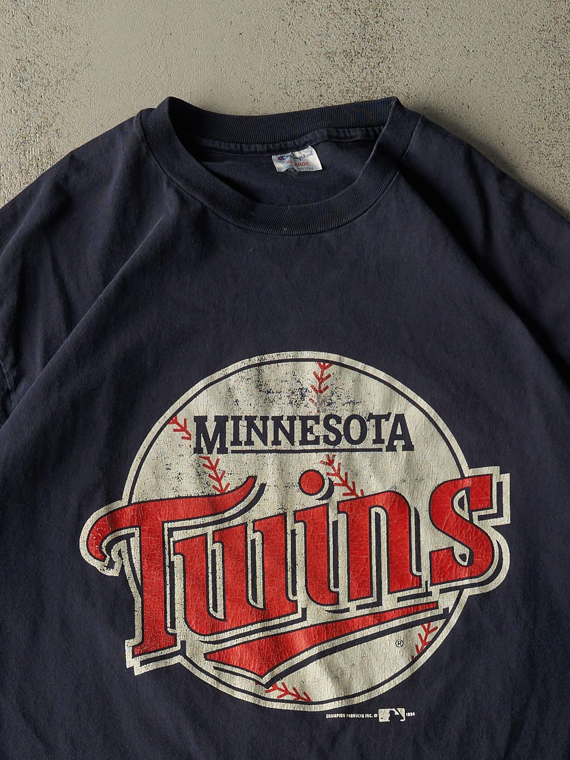 Vintage 94' Navy Blue Champion Minnesota Twins Tee (XXL/XXXL)