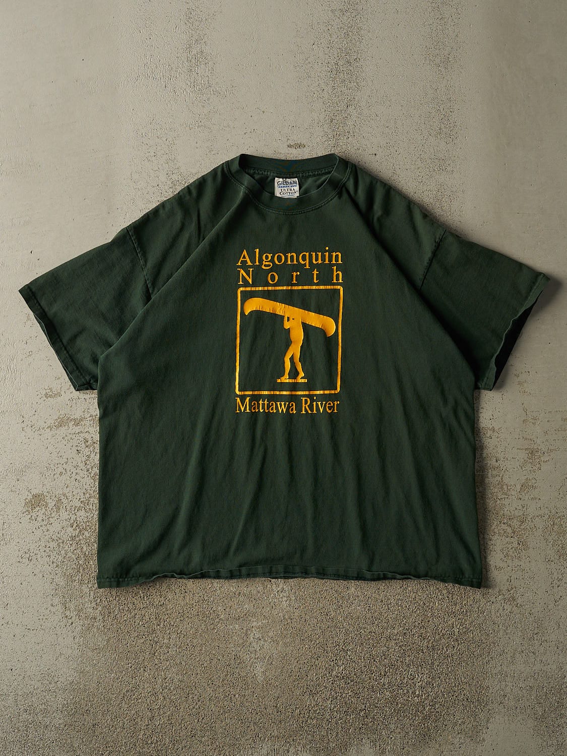 Vintage Y2K Green Algonquin North Tee (XXL)