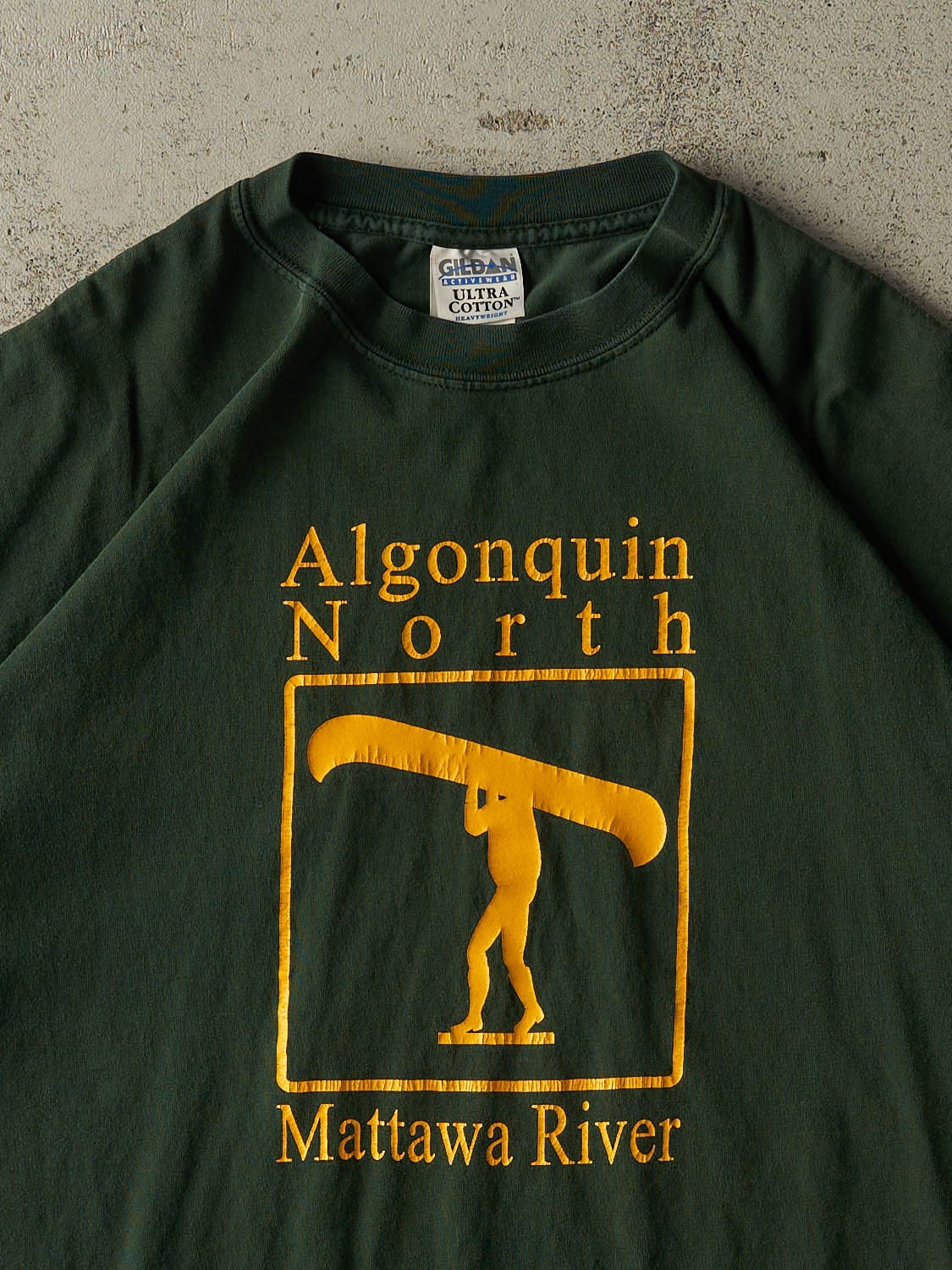 Vintage Y2K Green Algonquin North Tee (XXL)