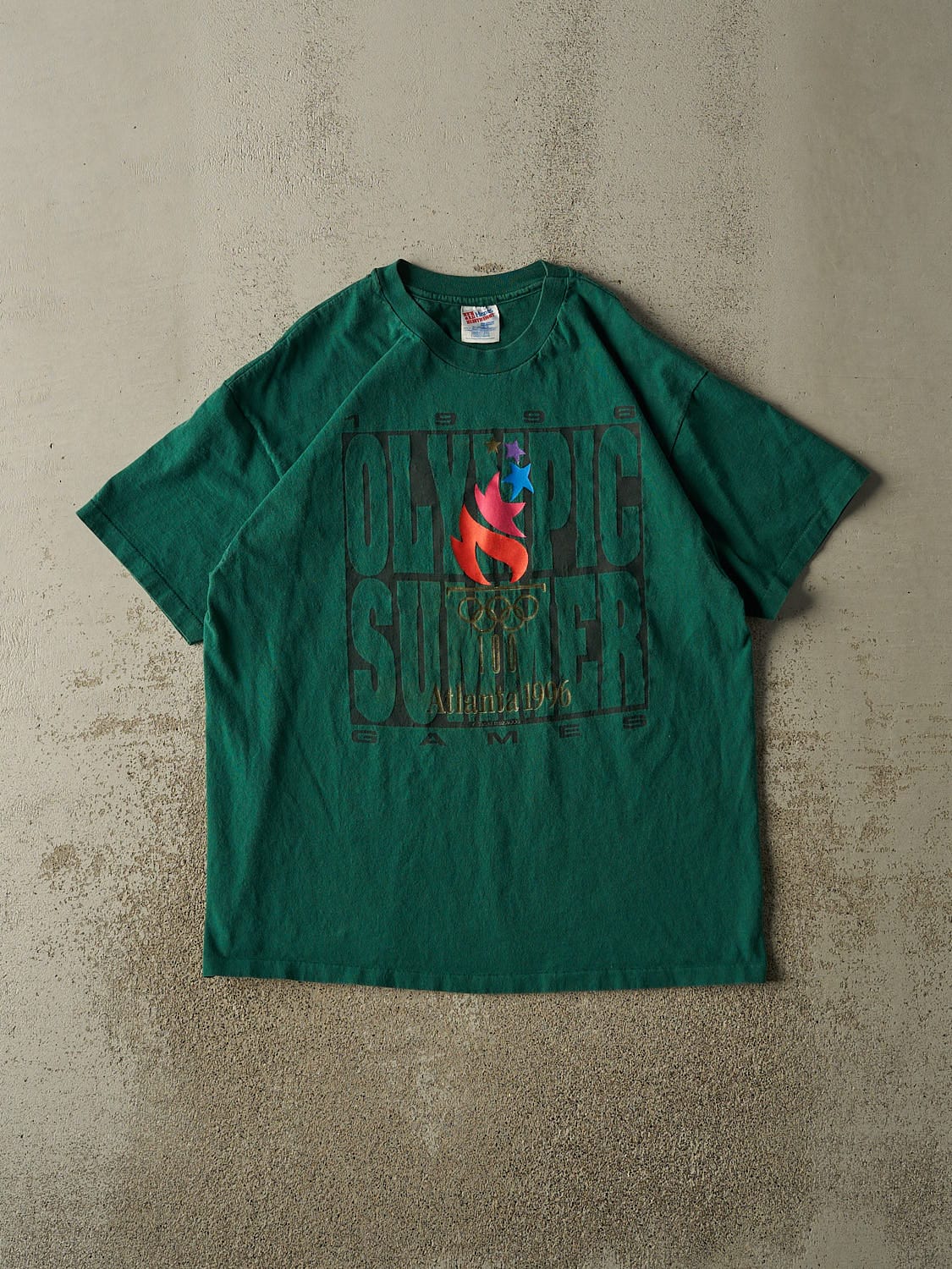 Vintage 96' Green USA Olympic Summer Games Tee (XL)