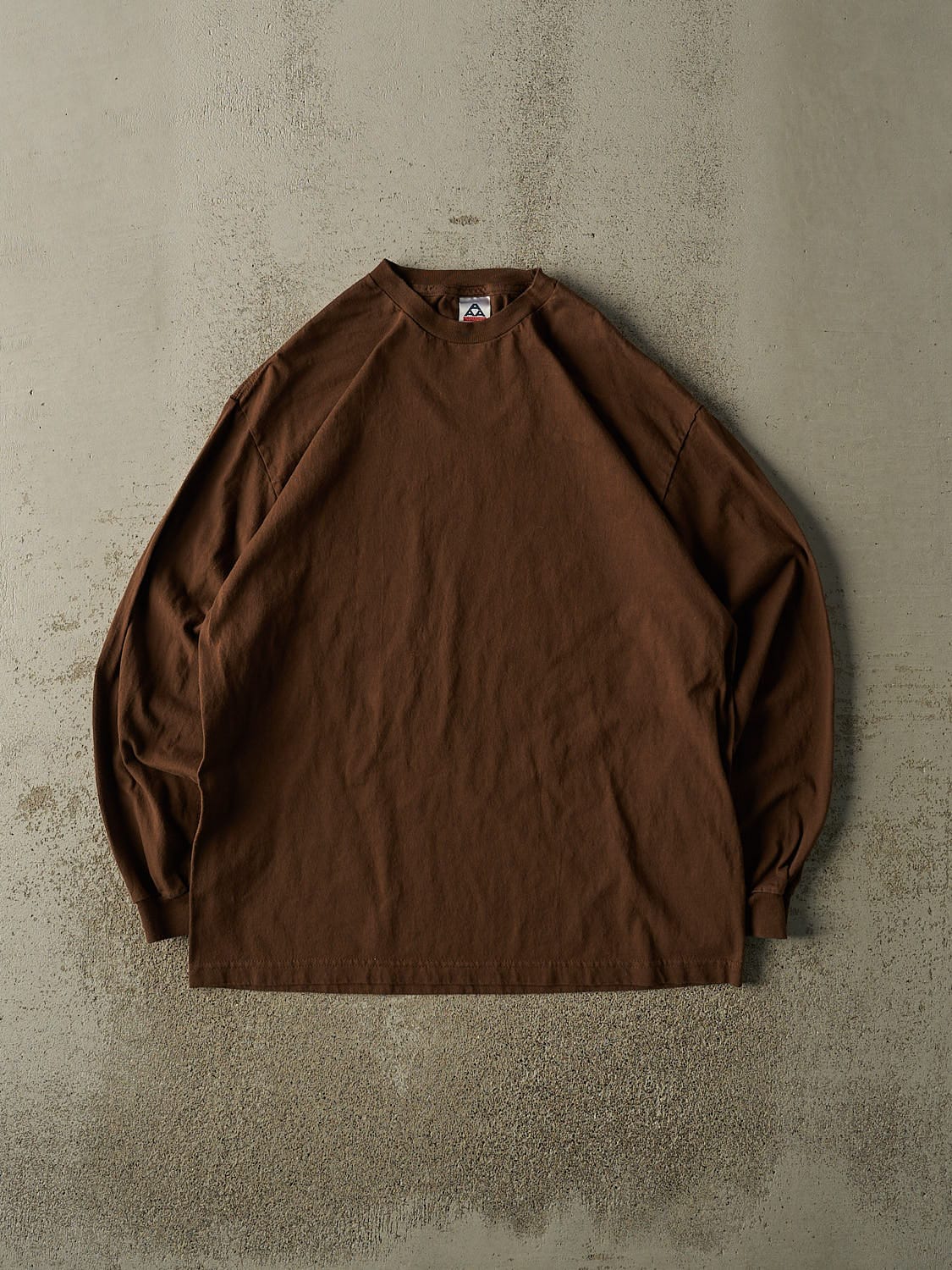 Vintage 90s Brown Blank Long Sleeve (XL)