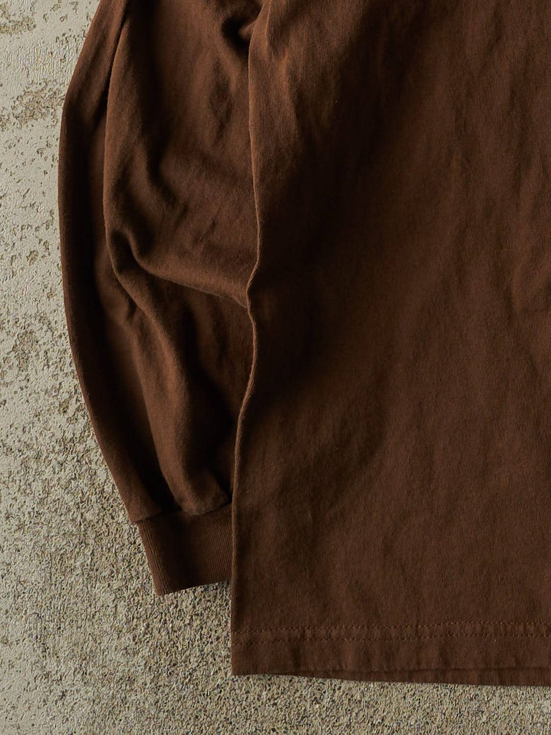 Vintage 90s Brown Blank Long Sleeve (XL)