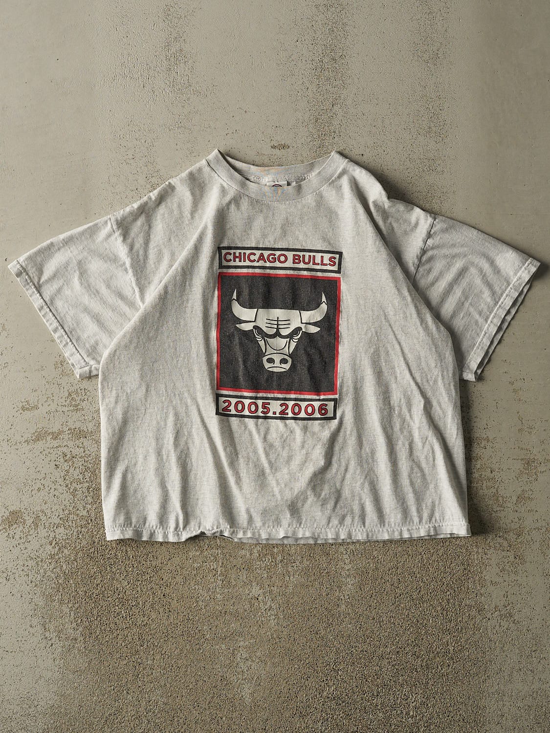 Vintage 06' Heather Grey Chicago Bulls Tee (M)