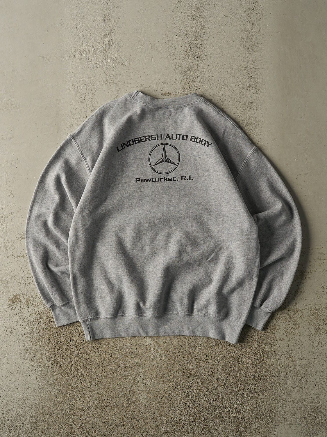 Vintage Y2K Heather Grey Mercedes Benz Lindburgh Autobody Crewneck (L)