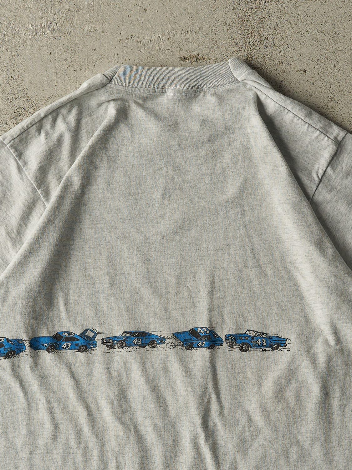Vintage 90s Heather Grey Richard Petty Nascar Tee (M)