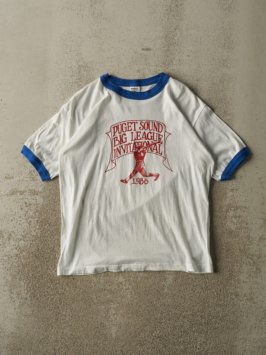 Vintage 86' White Big League Invitational Tee (S/M)