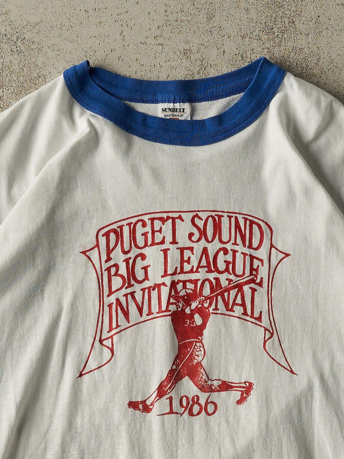 Vintage 86' White Big League Invitational Tee (S/M)