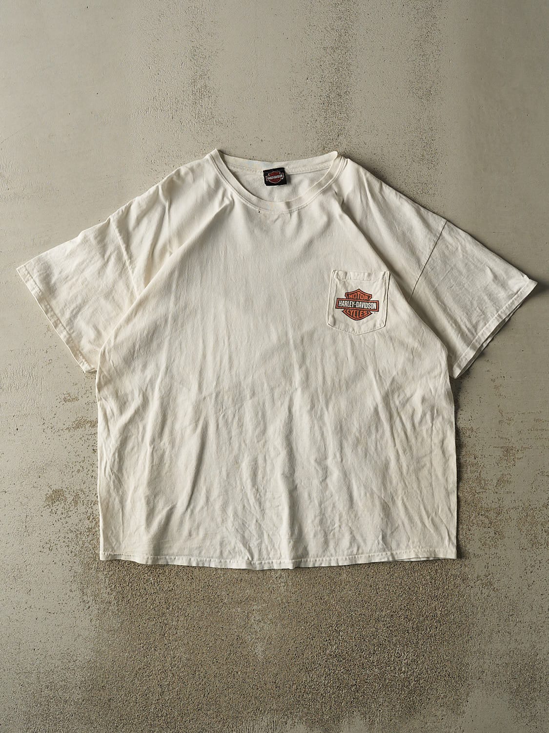 Vintage Y2K White Harley Davidson Jamaica Pocket Tee (XXL)