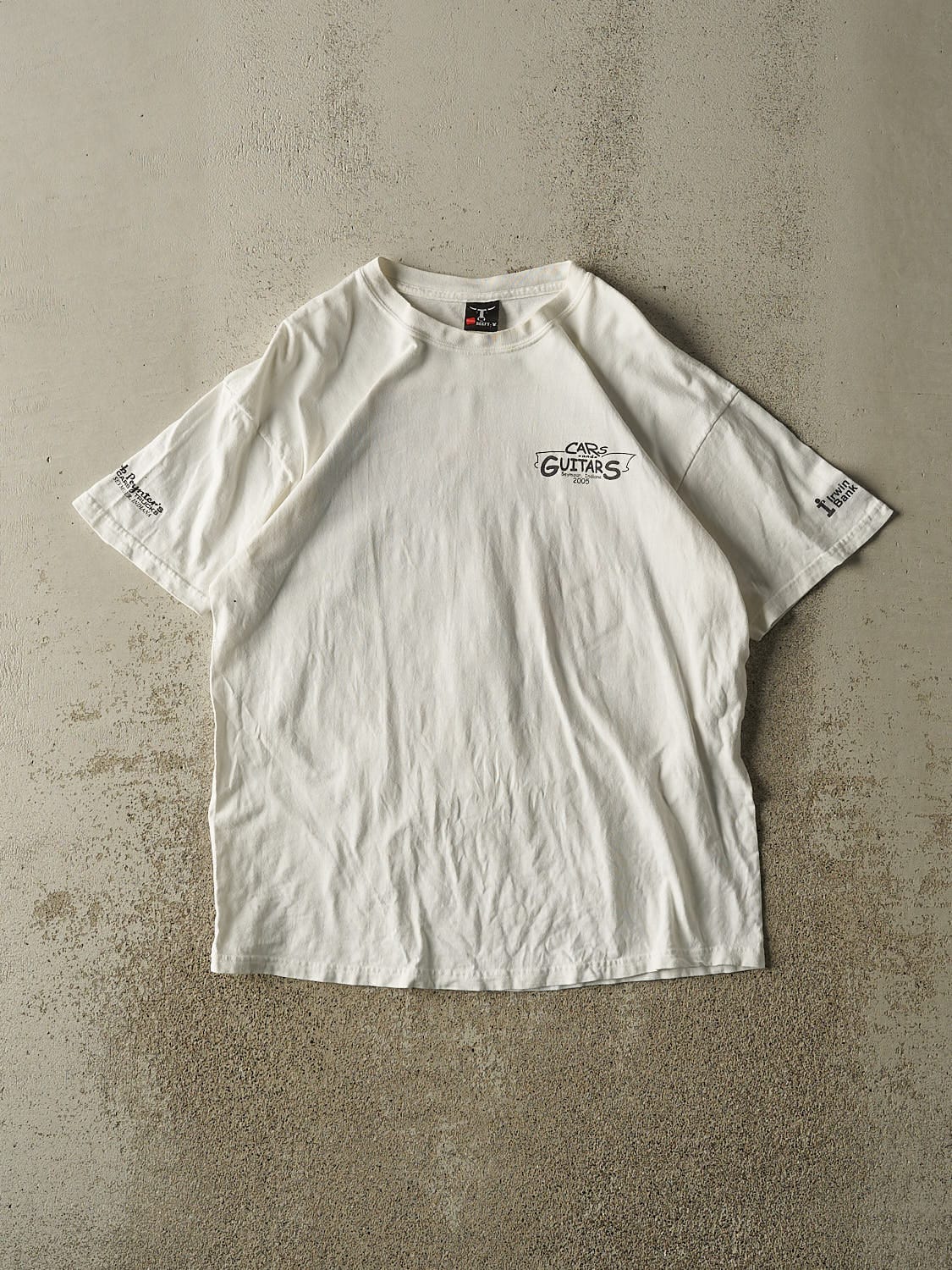 Vintage 05' White Cars And Guitars Tee (M)
