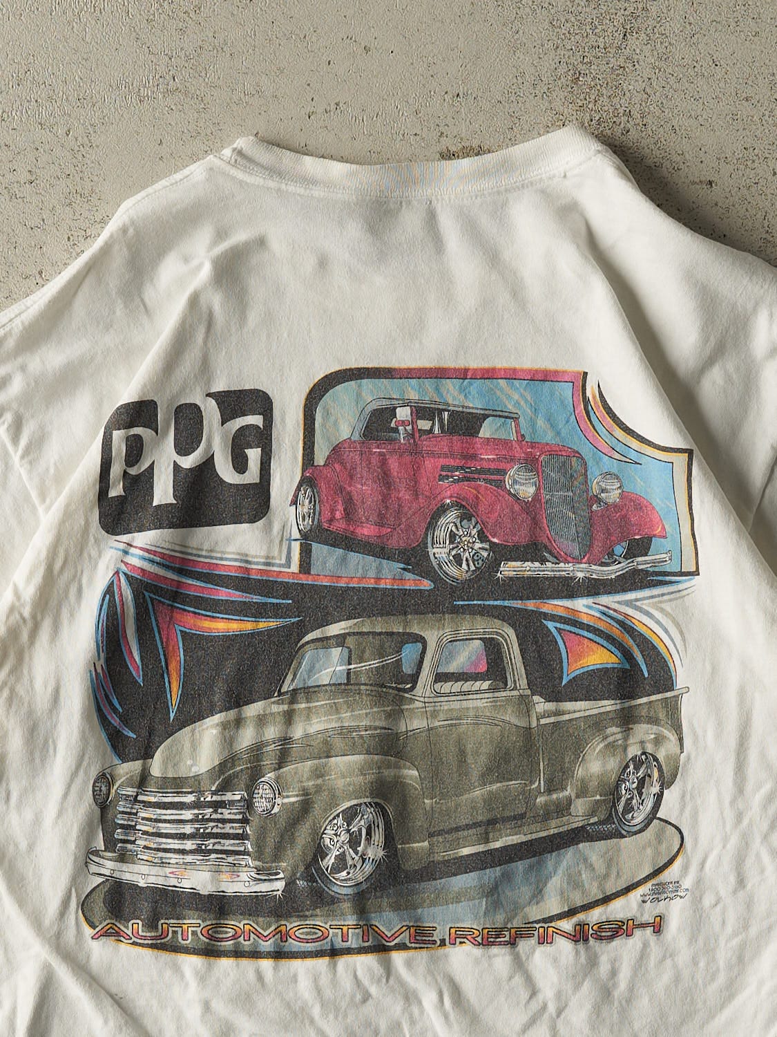 Vintage 05' White Cars And Guitars Tee (M)