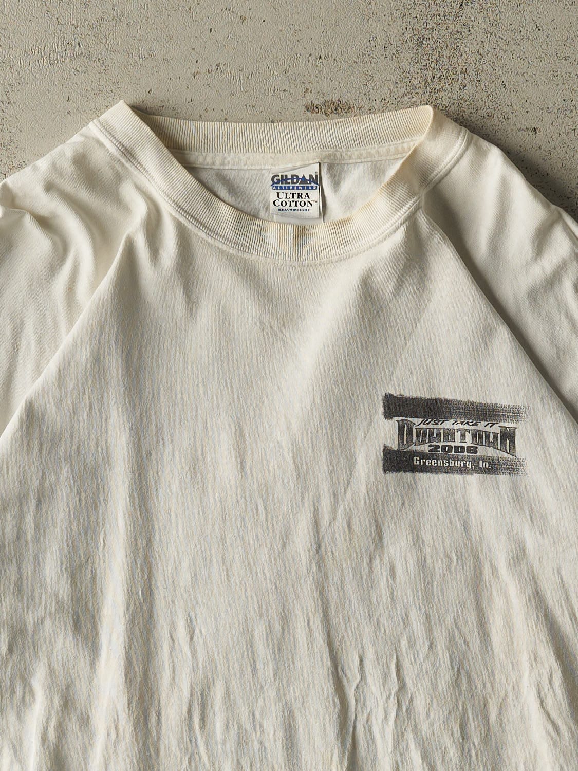 Vintage 06' White Downtown Cars Tee (L/XL)