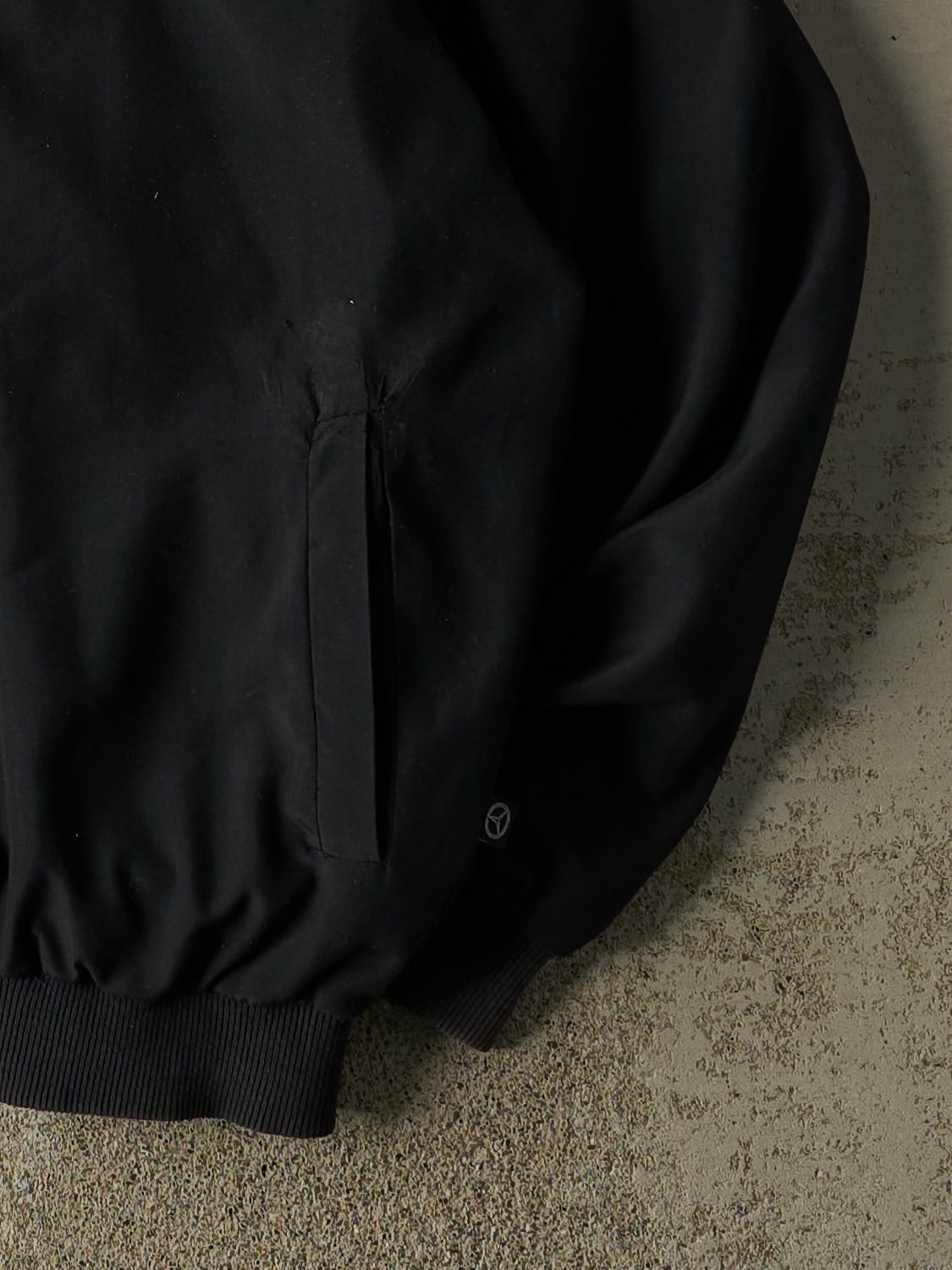 Vintage 90s Black Mercedes Benz Bomber Jacket (XL/XXL)
