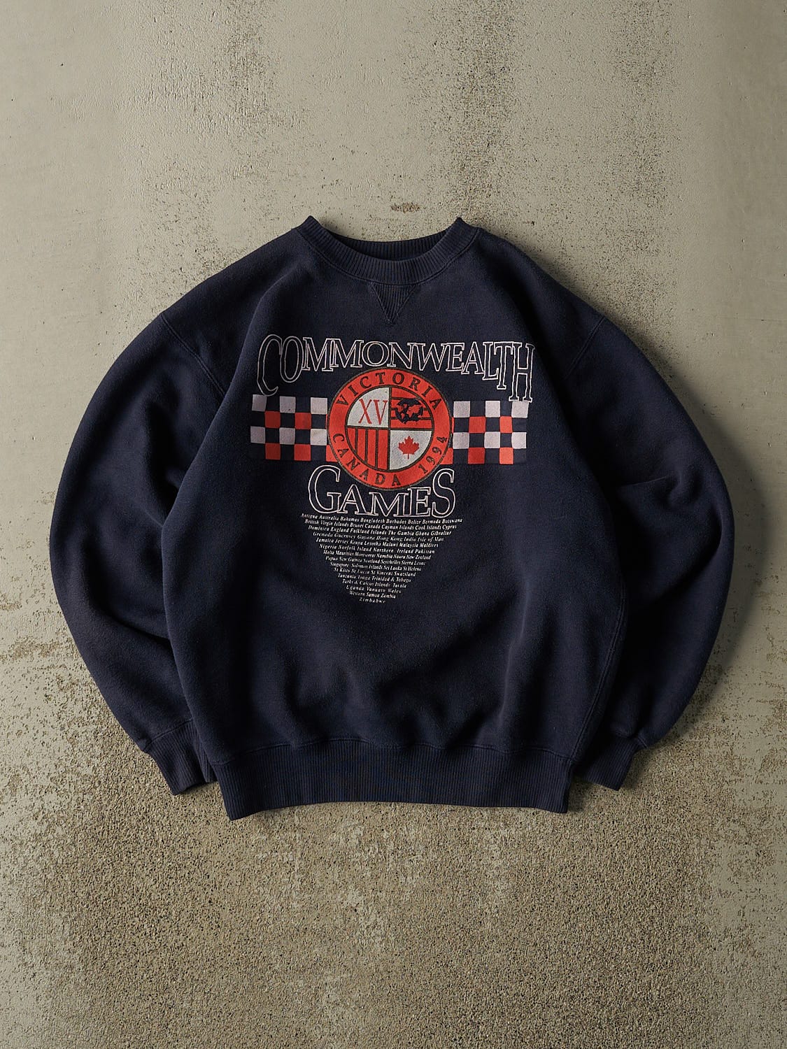 Vintage 94' Navy Blue Common Wealth Games Crewneck (S/M)