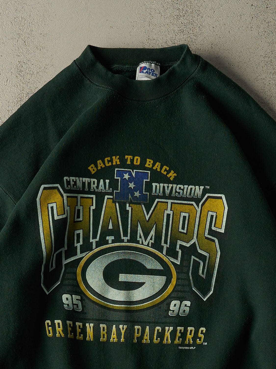 Vintage 96' Green Green Bay Packers NFC Champion Crewneck (XXL/XXXL)