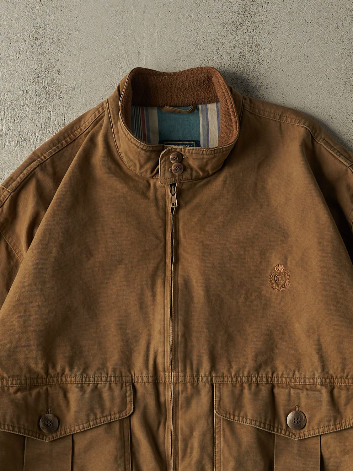 Vintage 90s Brown Chaps Ralph Lauren Harrington Jacket (M/L)