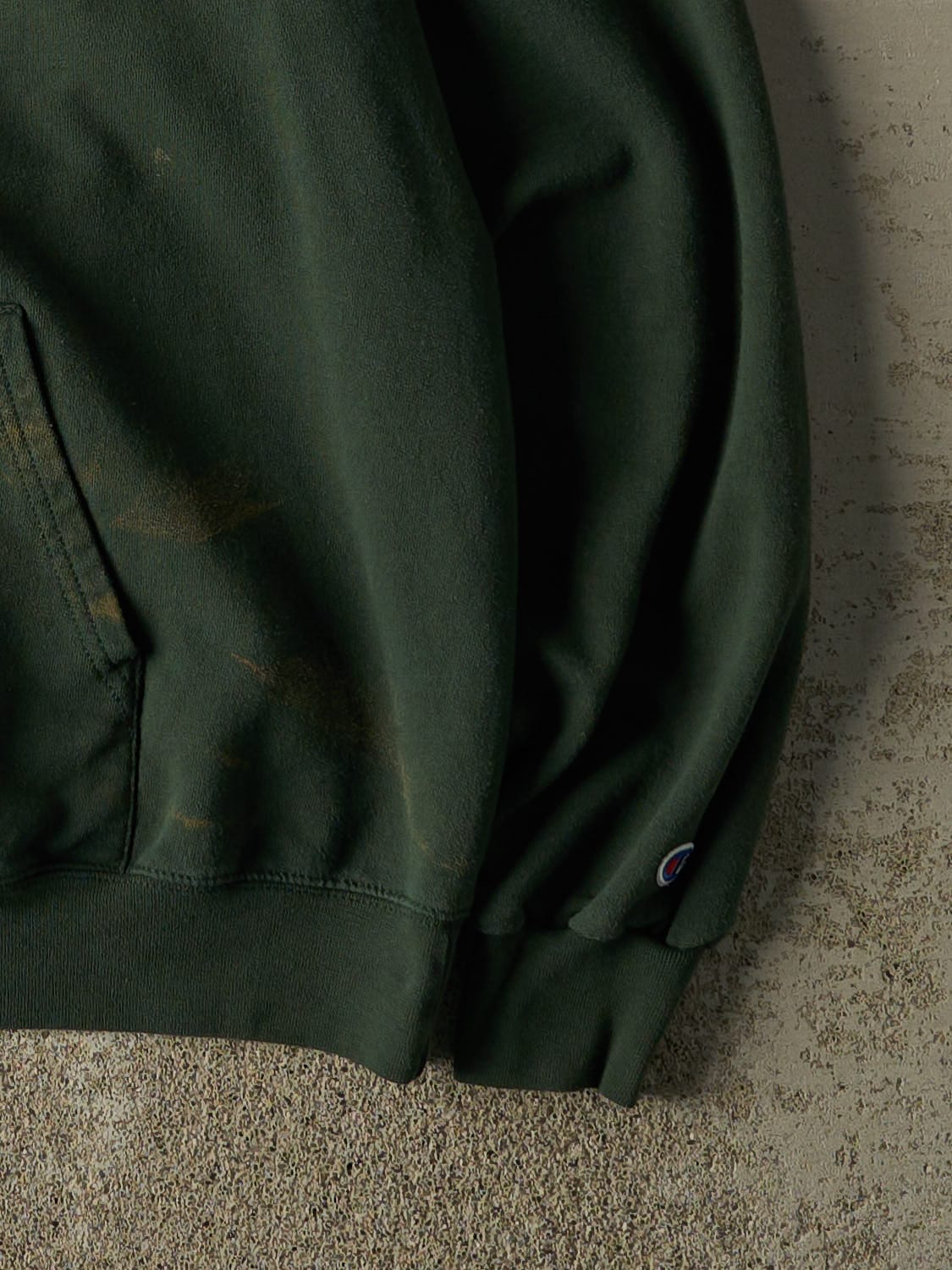 Vintage 90s Green Champion North Central State Hoodie (L/XL)
