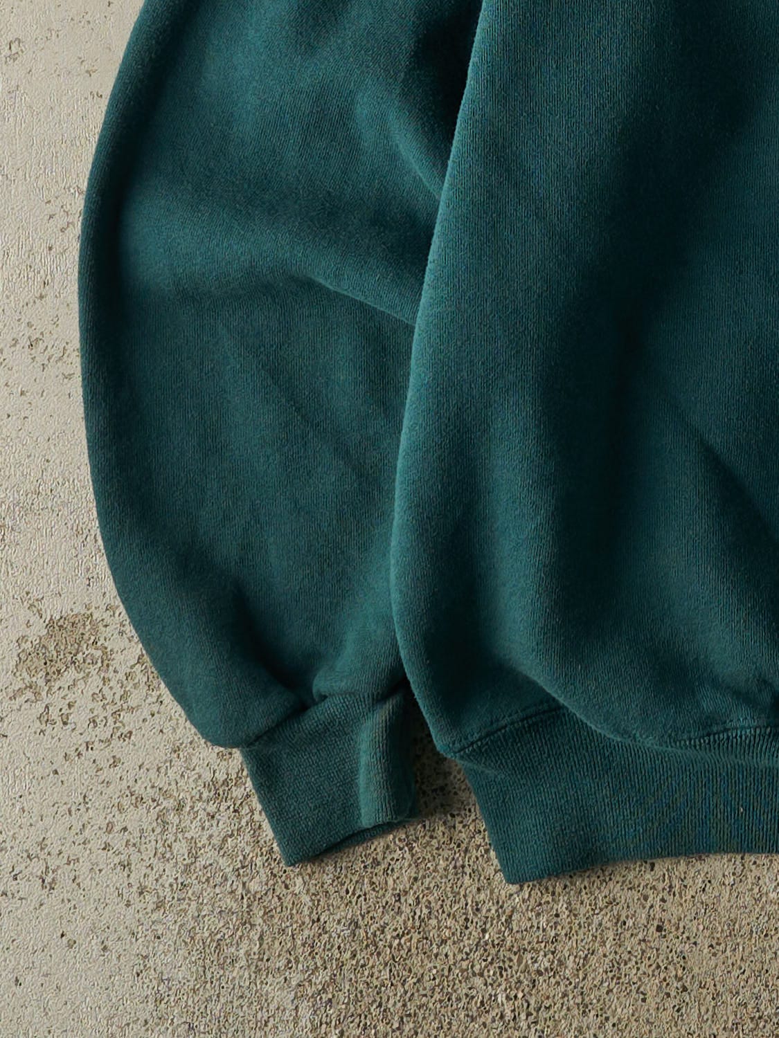 Vintage 80s Teal Atlantic City New Jersey Quarter Zip Sweater (XL)