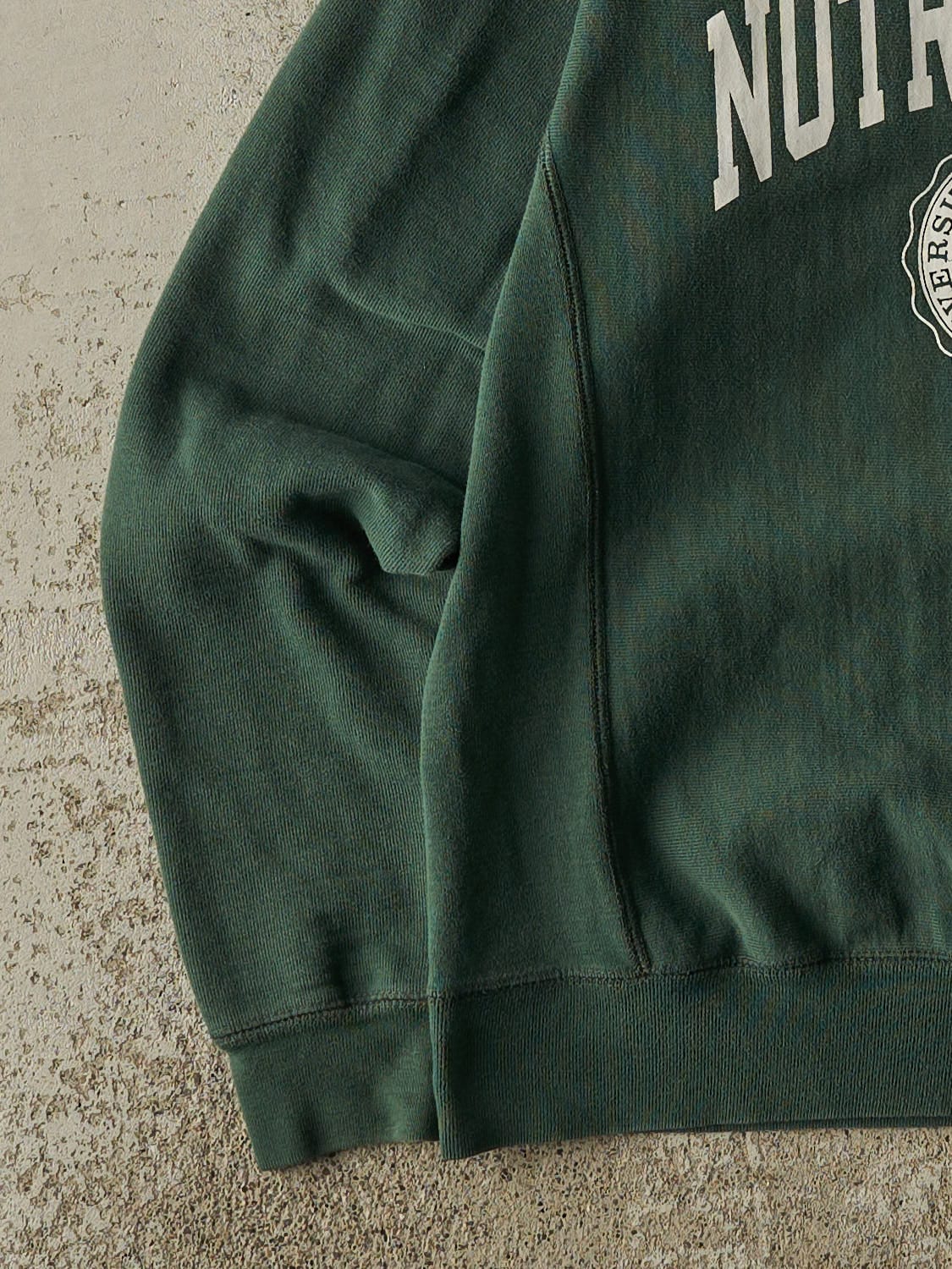 Vintage Y2K Green Champion University of Notre Dame Crewneck (XXS/XS)