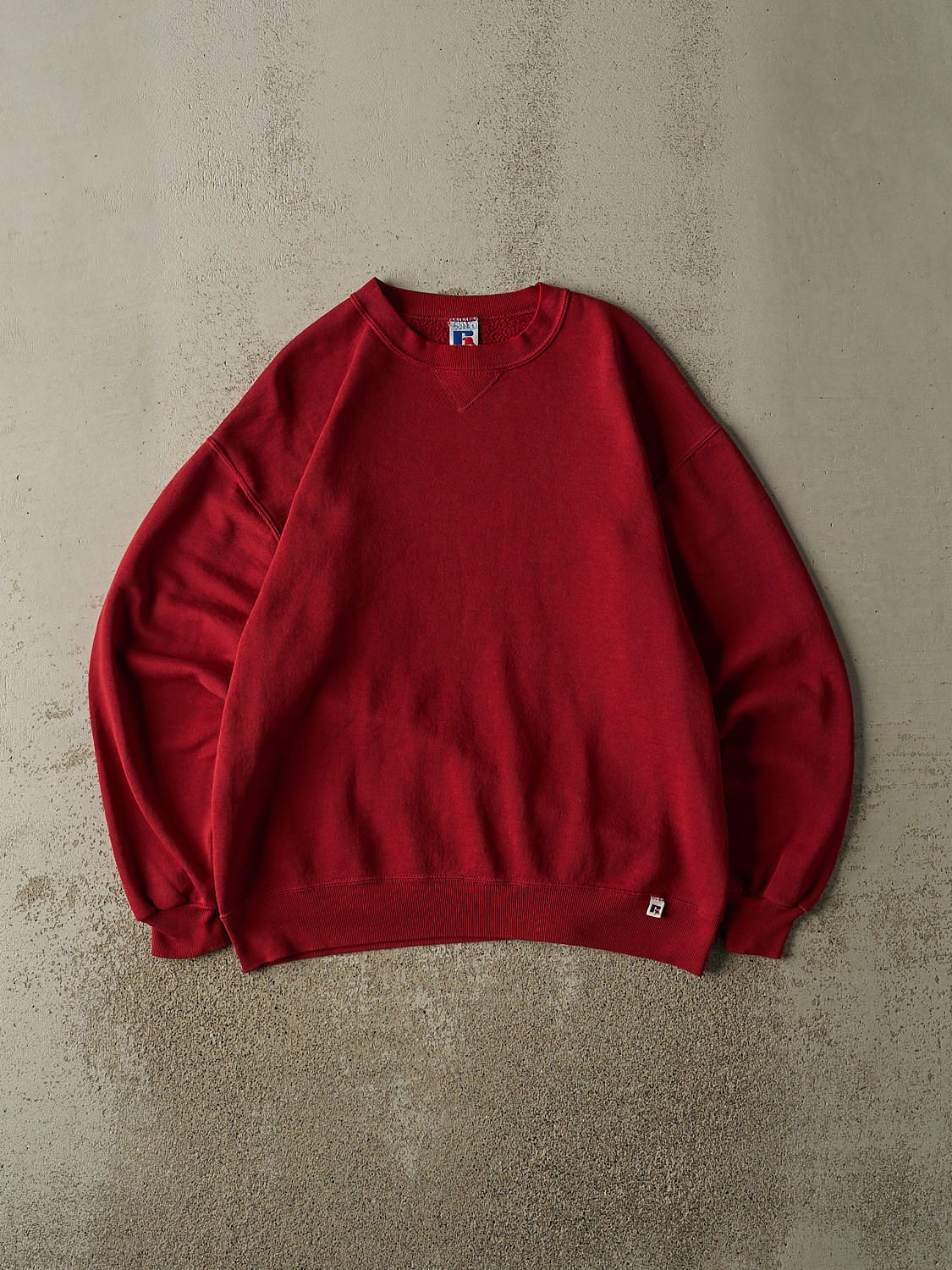 Vintage 90s Red Russell Athletic Blank Crewneck (L/XL)