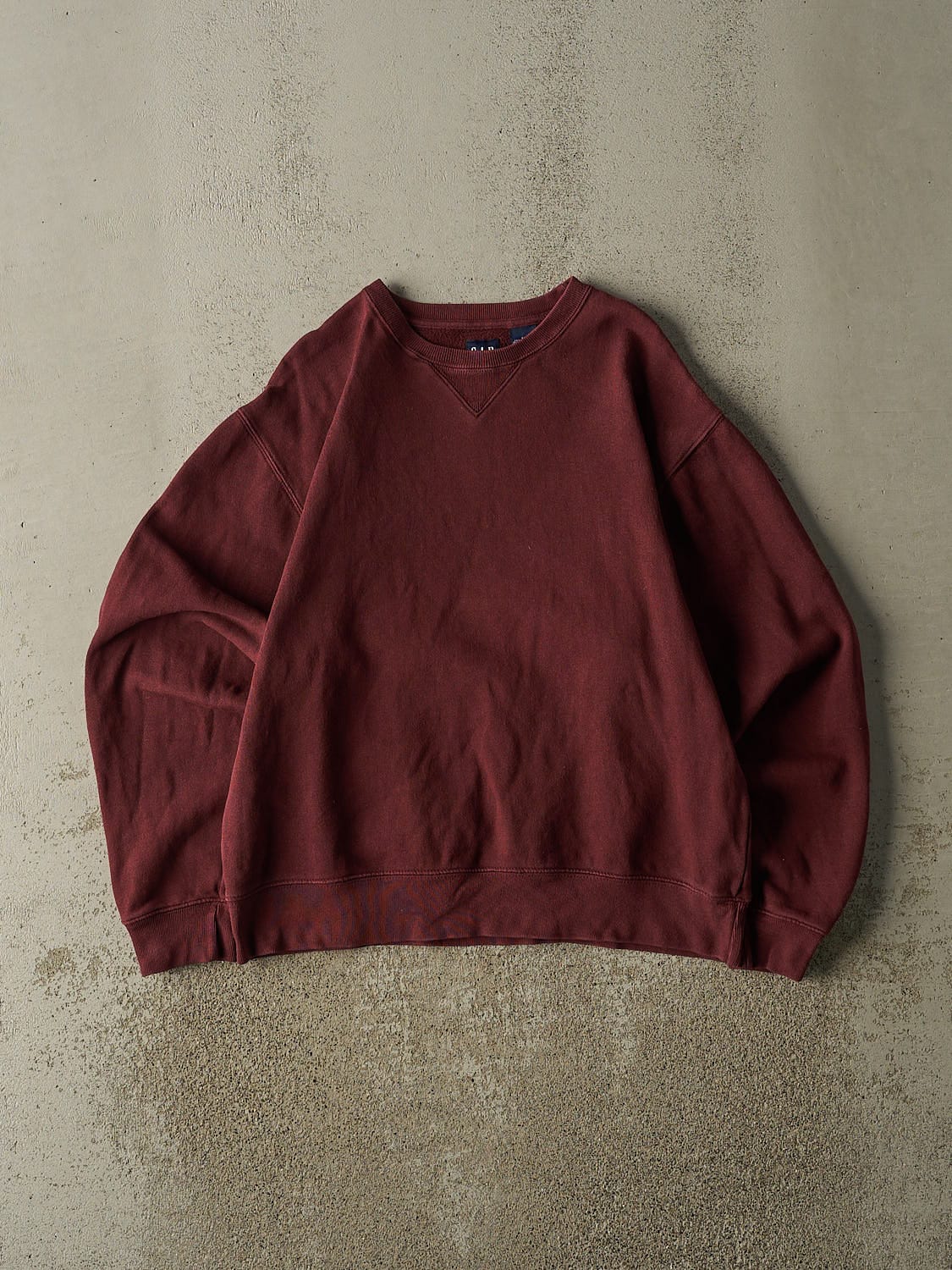 Vintage 90s Burgundy Gap Blank Crewneck (S/M)