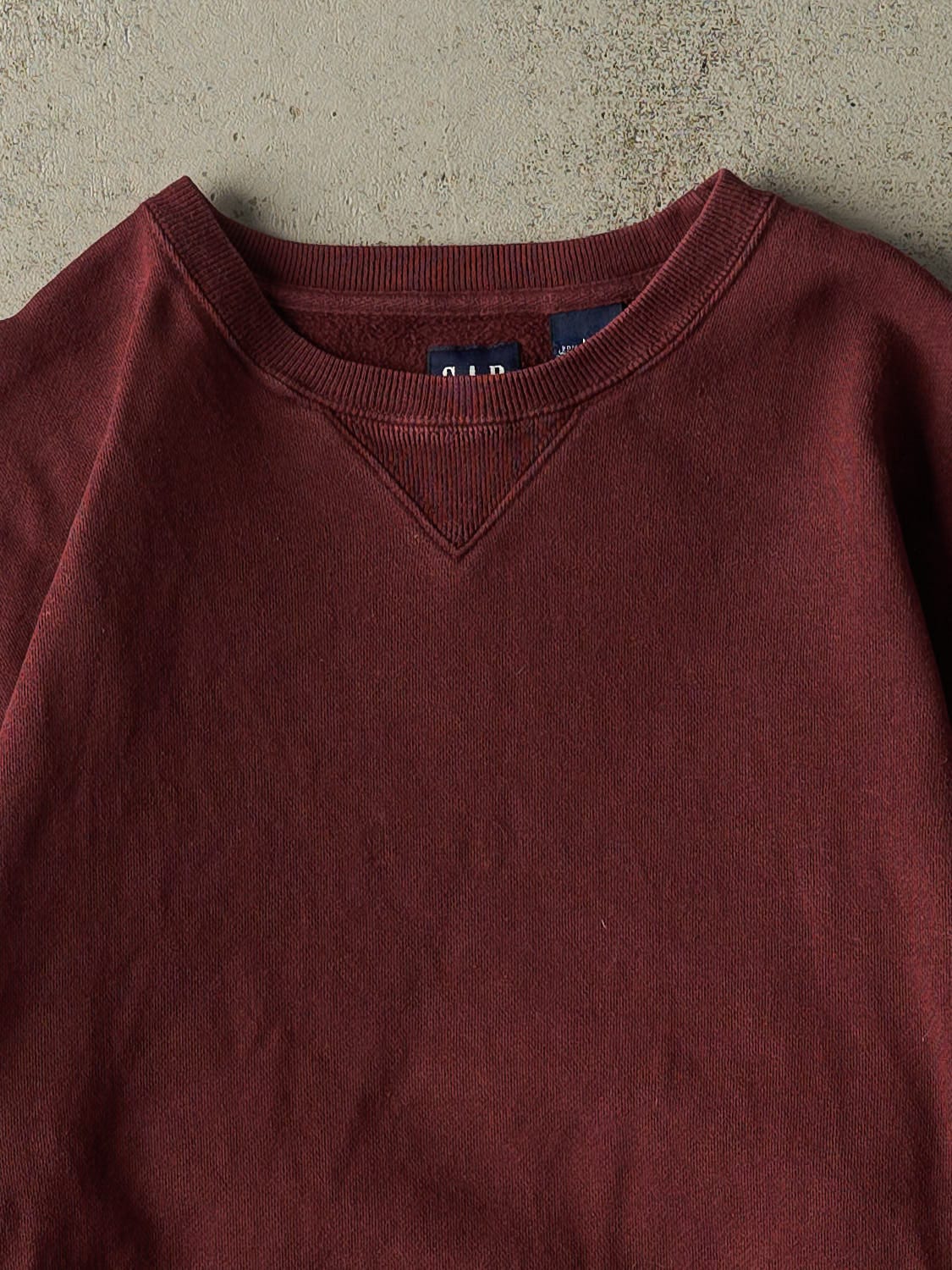 Vintage 90s Burgundy Gap Blank Crewneck (S/M)