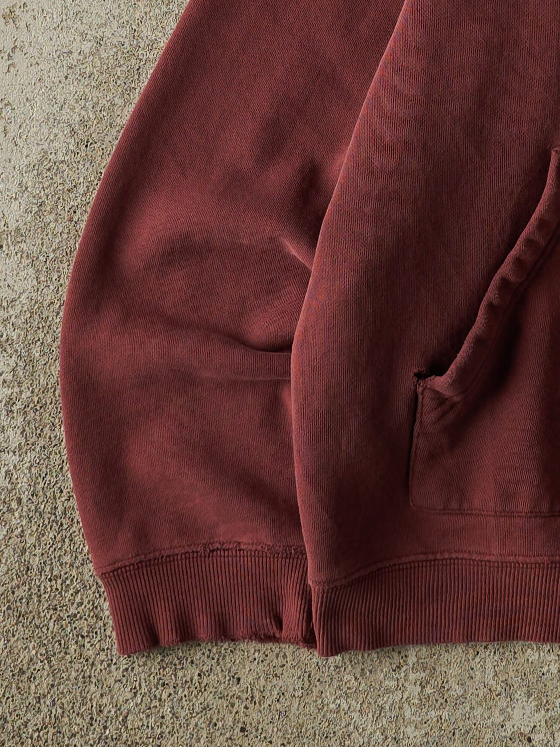 Vintage Y2K Burgundy Cooperstown NY Hoodie (S)