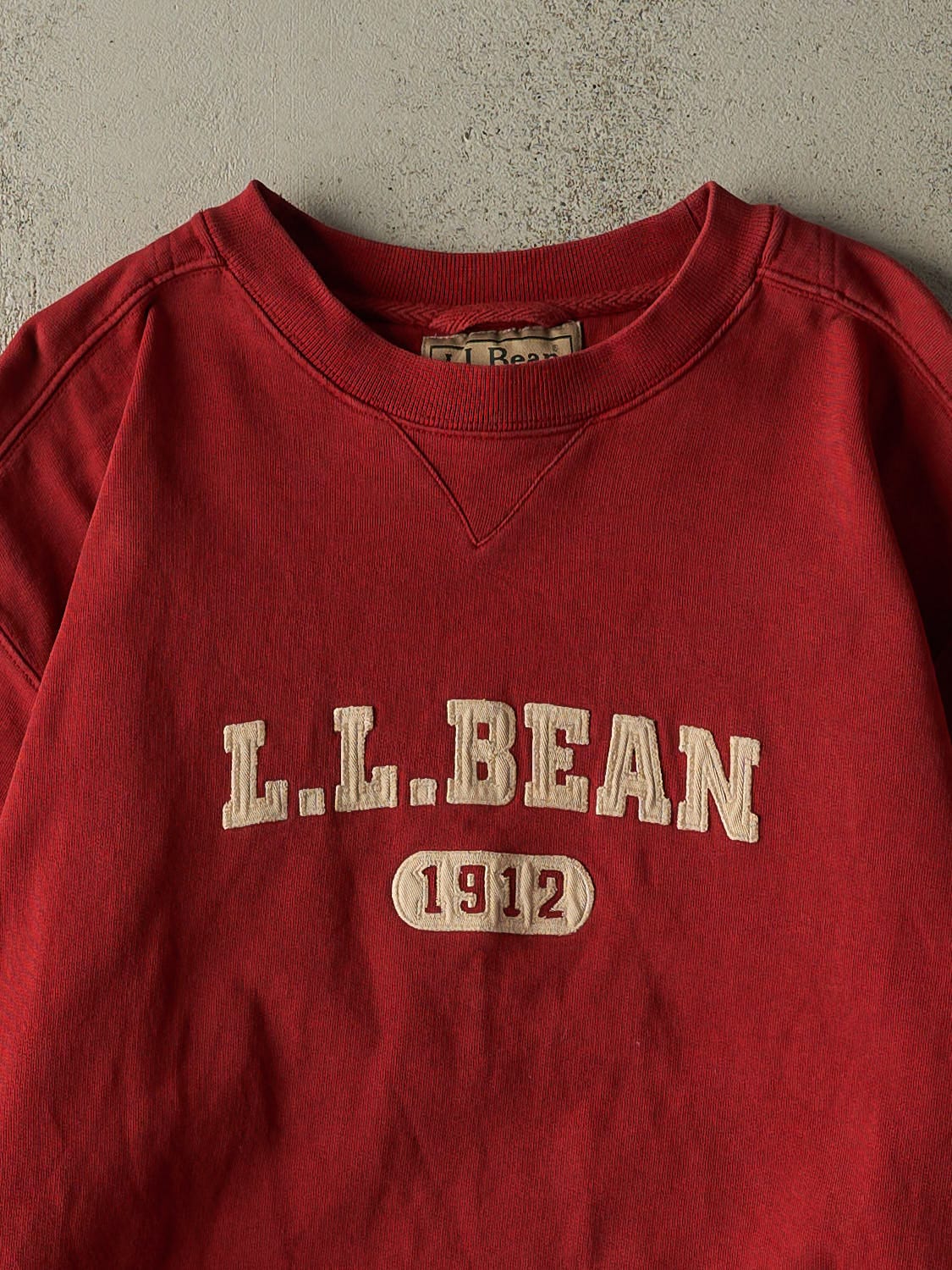 Vintage Y2K Red LL Bean Embroidered Crewneck (L/XL)