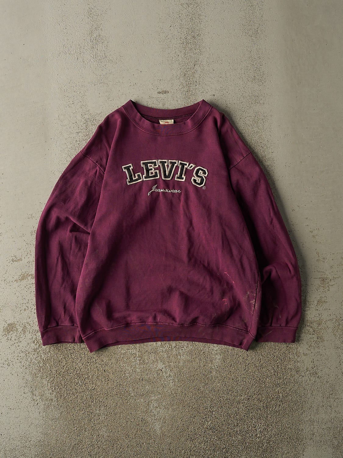 Vintage 90s Purple Levi's Embroidered Crewneck (S/M)