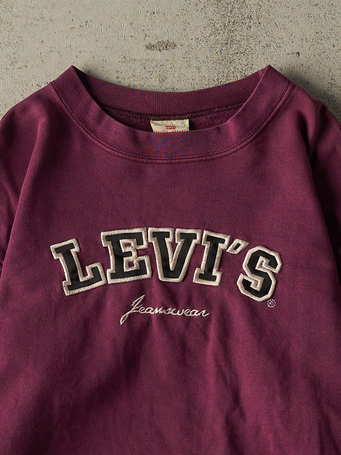 Vintage 90s Purple Levi's Embroidered Crewneck (S/M)