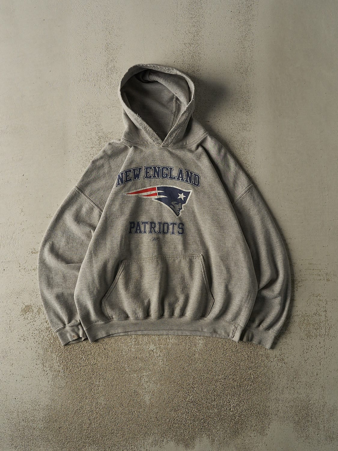 Vintage 90s Grey New England Patriots Hoodie (L)