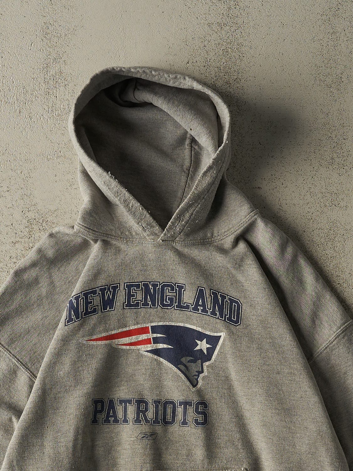 Vintage 90s Grey New England Patriots Hoodie (L)