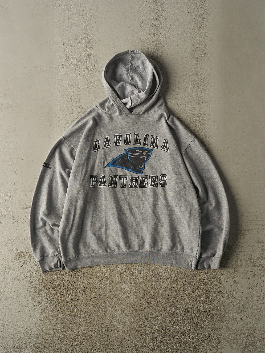 Vintage Y2K Grey Carolina Panthers Lightweight Hoodie (M)