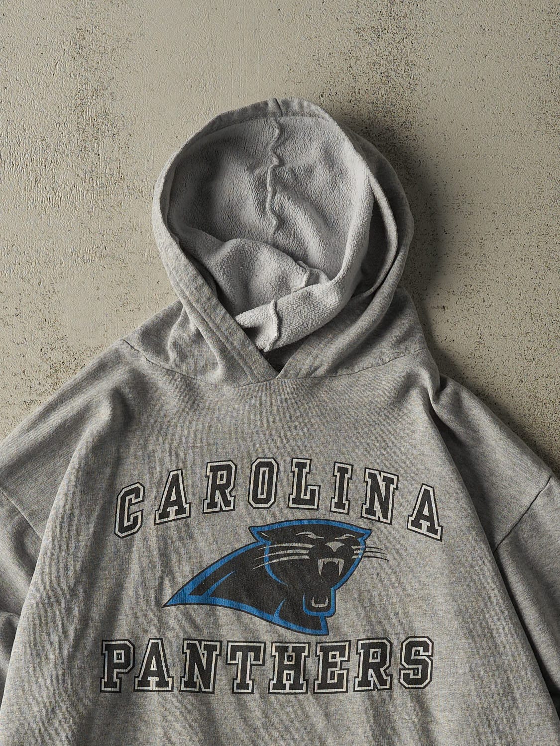 Vintage Y2K Grey Carolina Panthers Lightweight Hoodie (M)