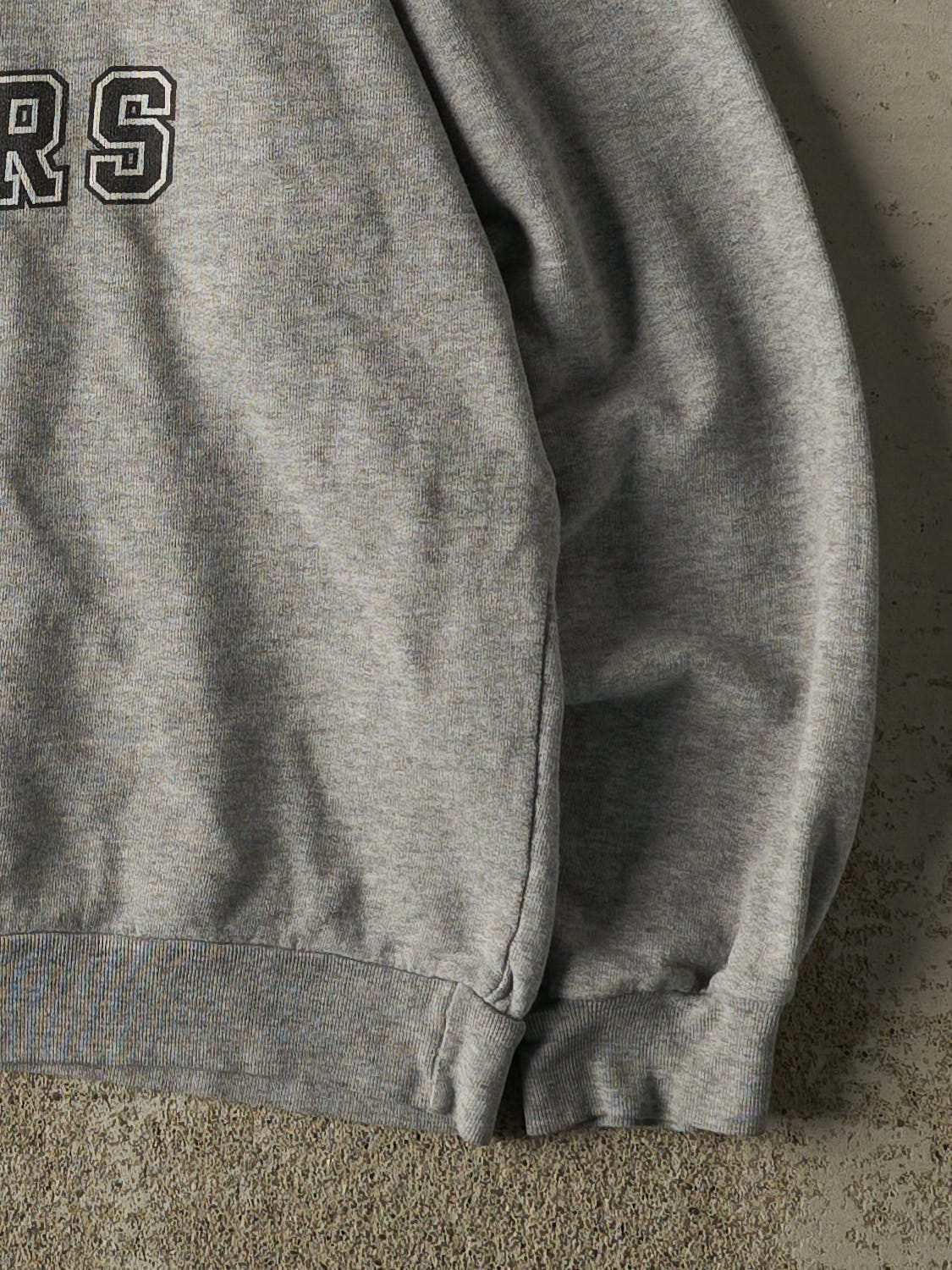 Vintage Y2K Grey Carolina Panthers Lightweight Hoodie (M)
