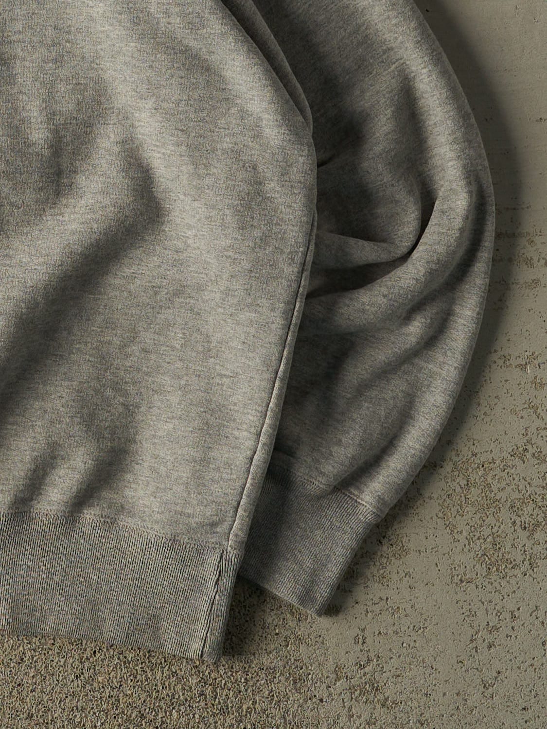 Vintage 90s Grey Roots Embroidered Quarter Zip Sweater (XXL)