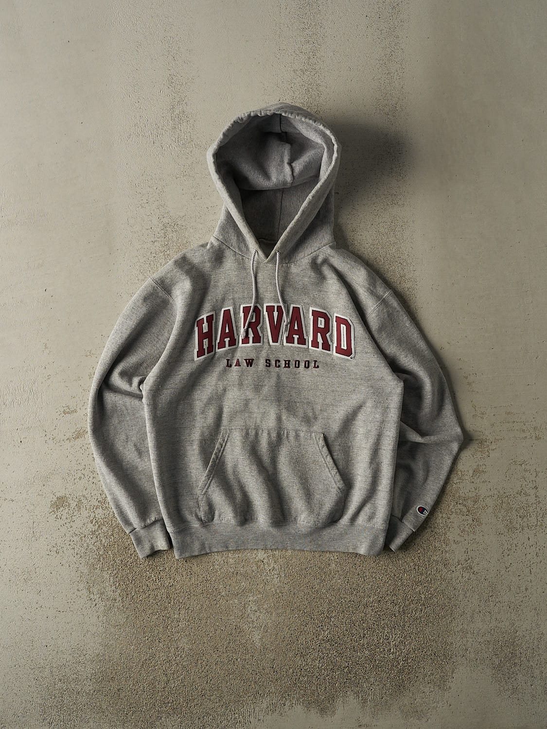 Vintage Y2K Grey Harvard University Champion Hoodie (S/M)