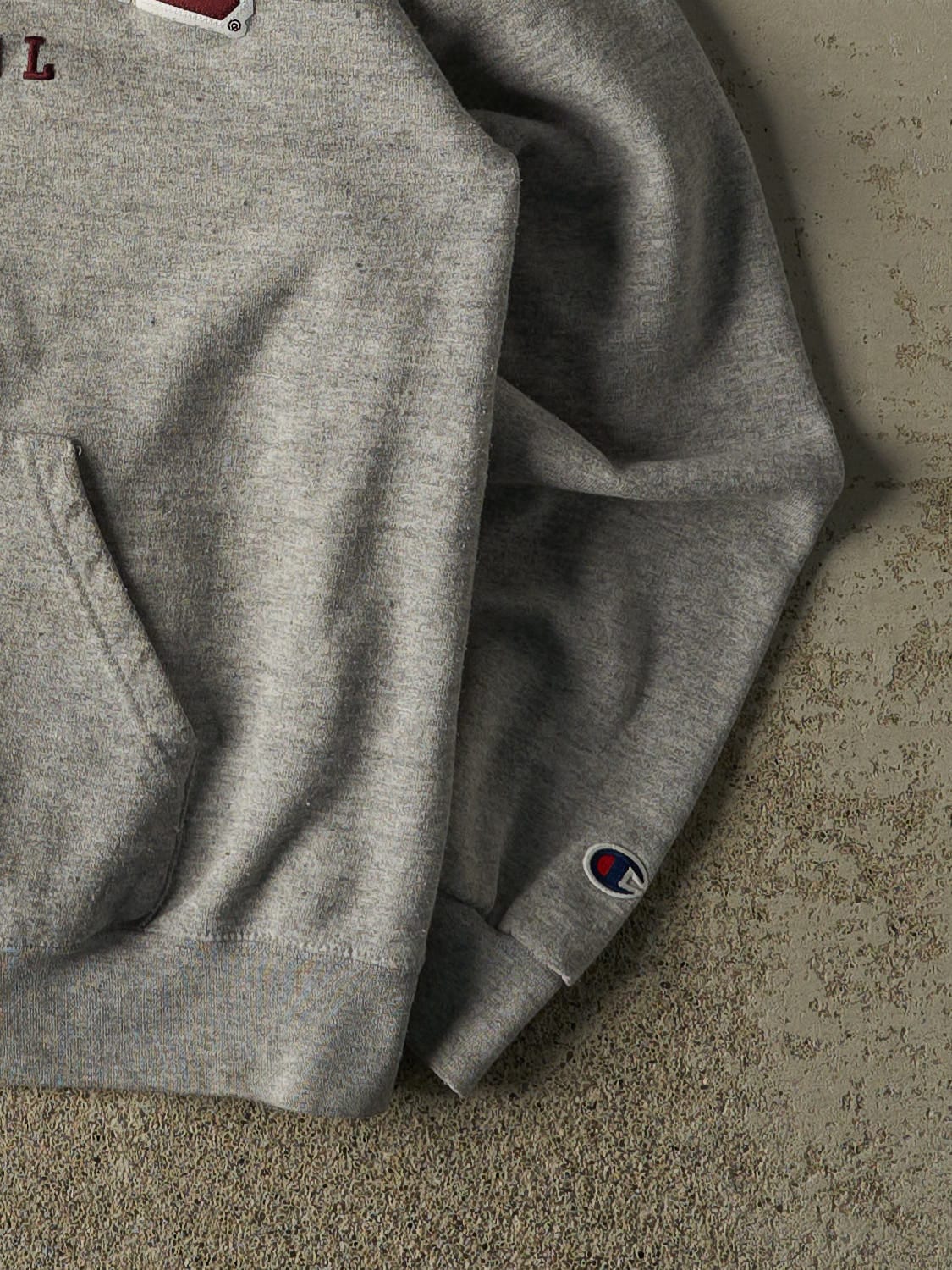 Vintage Y2K Grey Harvard University Champion Hoodie (S/M)