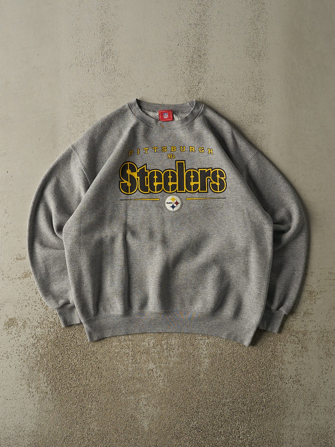 Vintage 90s Grey Pittsburgh Steelers Crewneck (M/L)