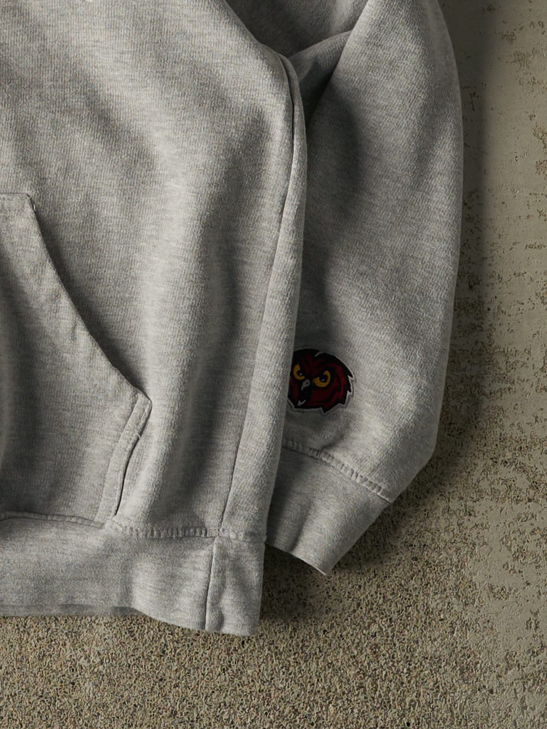 Vintage Y2K Heather Grey Temple University Hoodie (S)