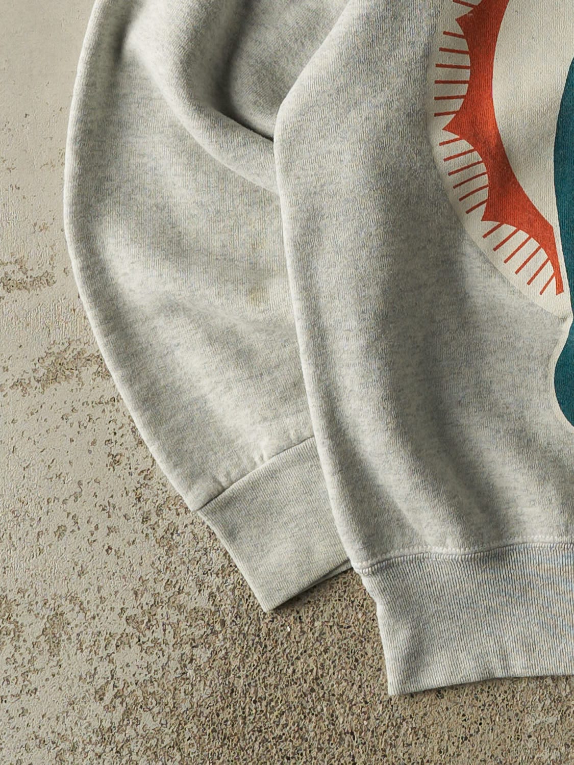 Vintage 93' Heather Grey Miami Dolphins Crewneck (S/M)