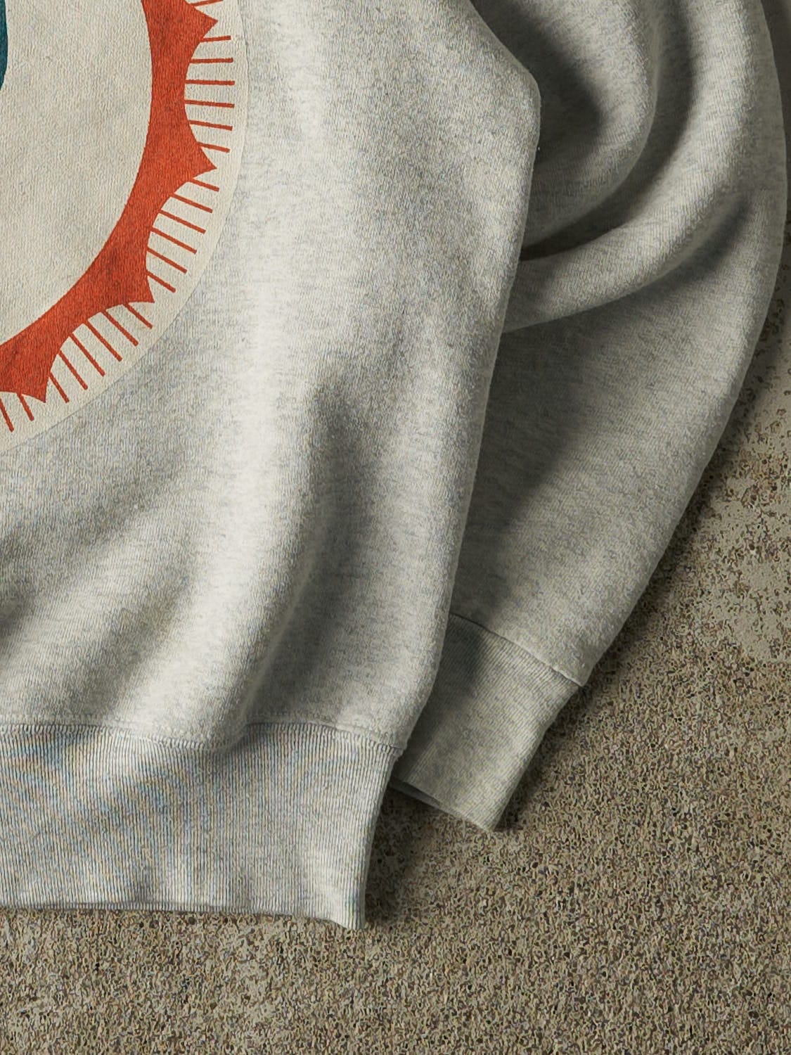 Vintage 93' Heather Grey Miami Dolphins Crewneck (S/M)