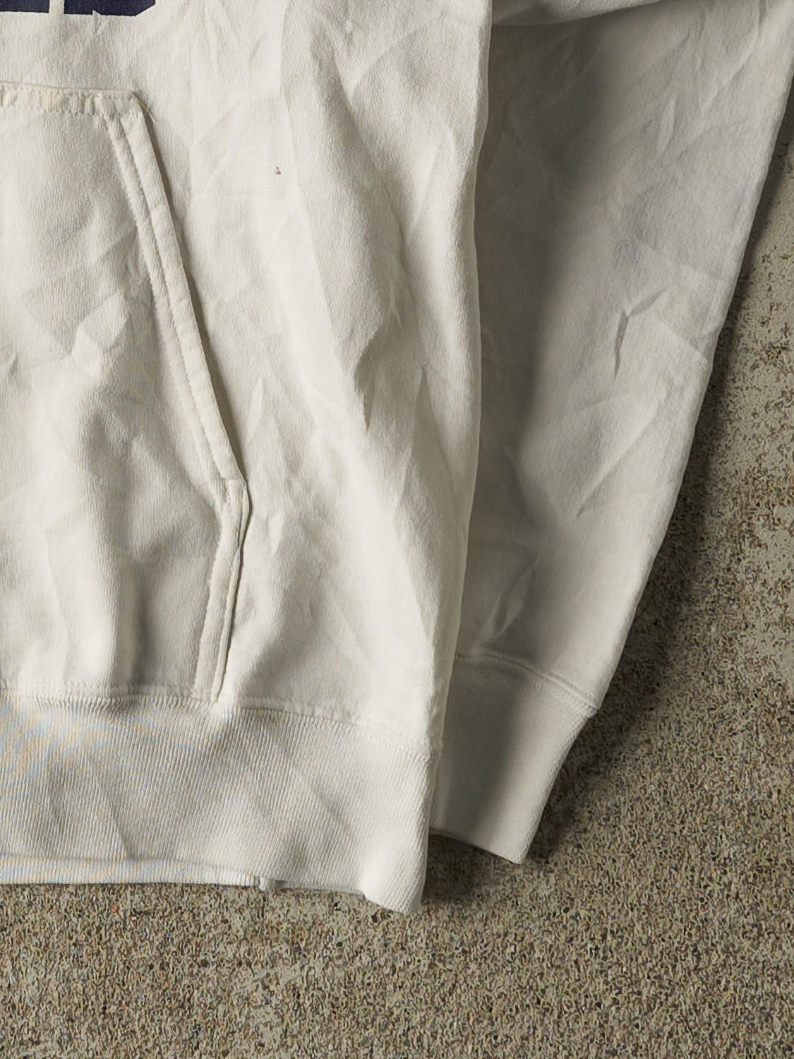 Vintage 90s White Hudson Tennis Hoodie (XS/S)